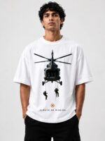 Always On Mission – Military Helicopter Oversized T-Shirt