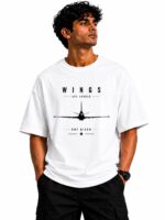 Wings Are Earned Oversized T-Shirt – White Edition