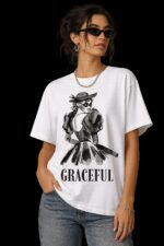 Graceful Oversized T-Shirt – White Edition